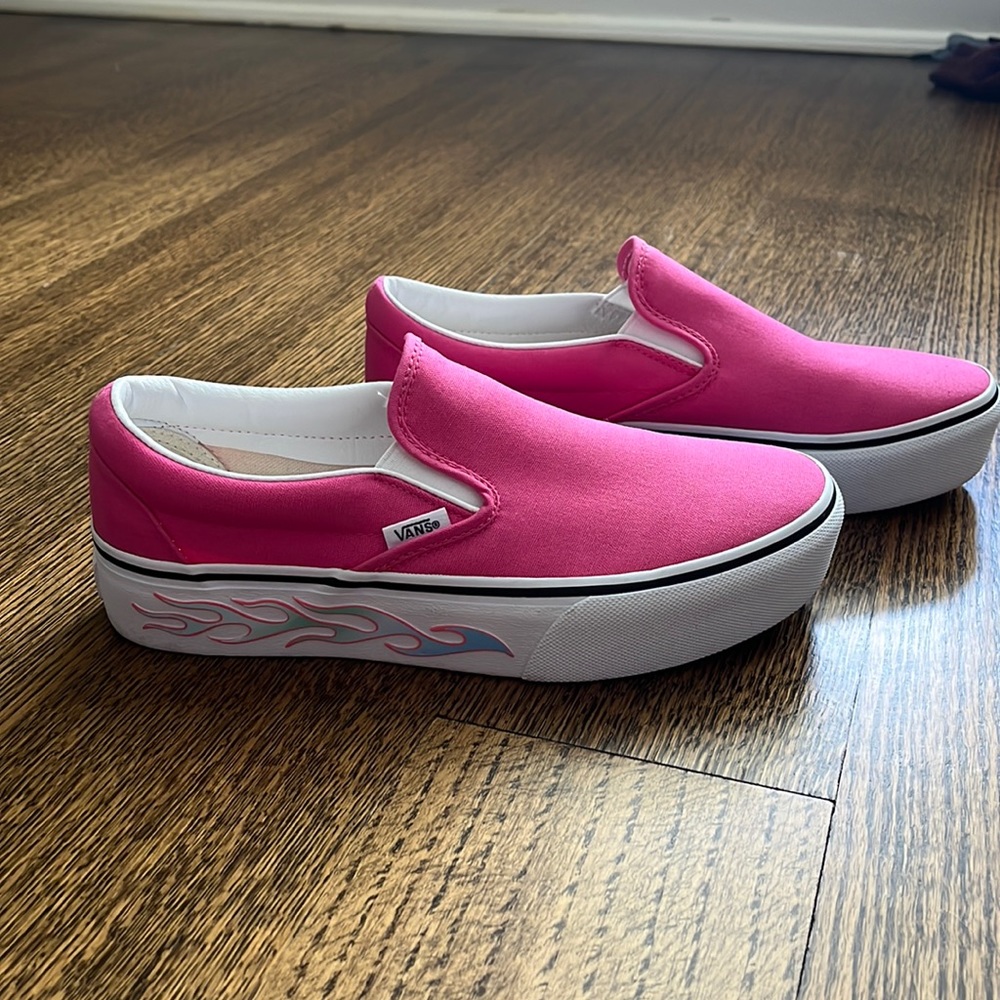 Platform hot pink Vans